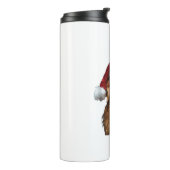 Golden Retriever Kerstmis Thermosbeker (Gedraaid links)