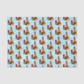 Golden Retriever Kerstmis Tissuepapier (Voorkant)