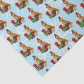 Golden Retriever Kerstmis Tissuepapier (Detail)