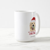 Golden Retriever kerstMok Koffiemok (Voorkant rechts)