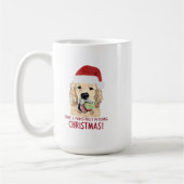 Golden Retriever kerstMok Koffiemok (Links)