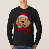 Golden Retriever kerstrecorder T-shirt (Voorkant)
