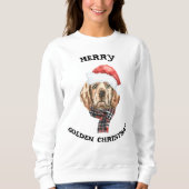 Golden Retriever kerstshirt Trui (Voorkant)