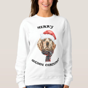 Golden Retriever kerstshirt Trui