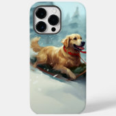 Golden Retriever Kerstsneeuw winter Case-Mate iPhone Case (Achterkant)