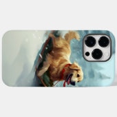 Golden Retriever Kerstsneeuw winter Case-Mate iPhone Case (Achterkant (horizontaal))