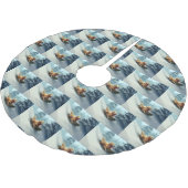 Golden Retriever Kerstsneeuw winter Kerstboom Rok (Gekanteld)