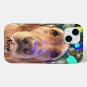 Golden Retriever kersttelefoontas Case-Mate iPhone Case (Achterkant (horizontaal))
