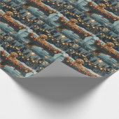 Golden Retriever Kerstvakantie Cadeaupapier (Hoek)
