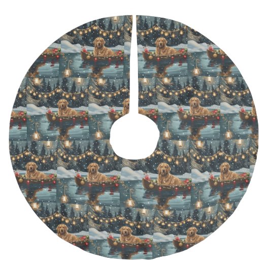 Golden Retriever Kerstvakantie Kerstboom Rok (Voorkant)