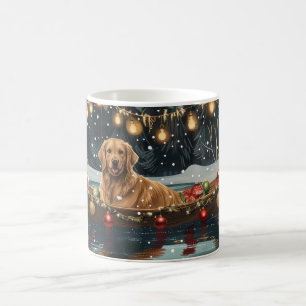Golden Retriever Kerstvakantie Koffiemok