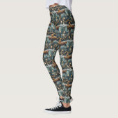 Golden Retriever Kerstvakantie Leggings (Links)