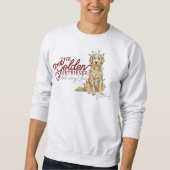 Golden Retriever Kerstvakantie Trui (Voorkant)