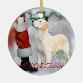 Golden Retriever kerstversiering Keramisch Ornament