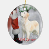 Golden Retriever kerstversiering Keramisch Ornament (Links)