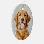 Golden Retriever kerstversiering Keramisch Ornament (Rechts)