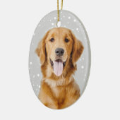 Golden Retriever kerstversiering Keramisch Ornament (Links)