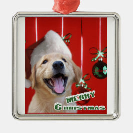 Golden Retriever kerstversiering Metalen Ornament