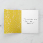 Golden Retriever kijkt uit een nat raam Kaart (Binnen)