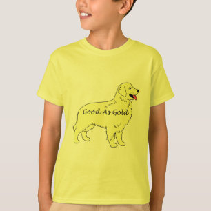 Golden Retriever Kinder T-Shirt Good As Gold