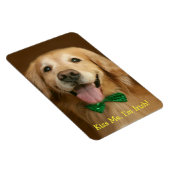 Golden Retriever Kiss Me In Irish St. Patty's Magneet (Rechterzijde)