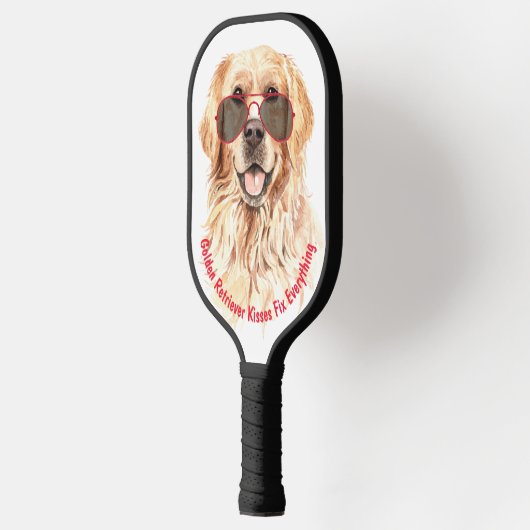Golden Retriever Kisses Fix Alles Pickleball Paddle (Links)