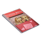 Golden Retriever Kissing Booth Notitieboek (Rechterzijde)