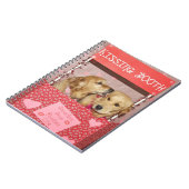 Golden Retriever Kissing Booth Notitieboek (Linkerzijde)