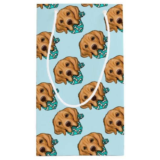 Golden Retriever Klein Cadeauzakje (Achterkant)