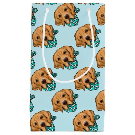 Golden Retriever Klein Cadeauzakje (Voorkant)