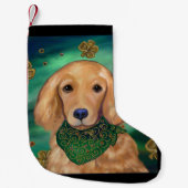 Golden Retriever Kleine Kerstsok (Voorkant)