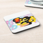 Golden Retriever kleurrijk Bier Onderzetter (Linkerzijde)