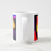 Golden Retriever kleurrijk Grote Koffiekop (Achterkant)