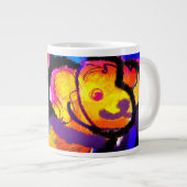 Golden Retriever kleurrijk Grote Koffiekop (Voorkant rechts)