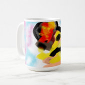 Golden Retriever kleurrijk Koffiemok (Voorkant links)