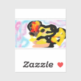 Golden Retriever kleurrijk Sticker