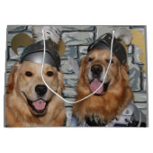 Golden Retriever Knachten Large Cadeautasje (Voorkant)