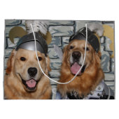 Golden Retriever Knachten Large Cadeautasje (Achterkant)