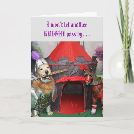 Golden Retriever Knight Bedankt (Voorkant)