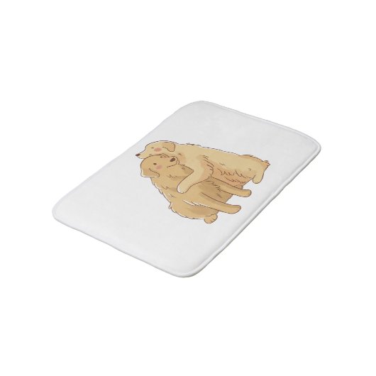 Golden Retriever knuffel Badmat (Gekanteld)
