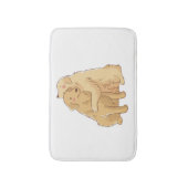 Golden Retriever knuffel Badmat (Voorkant Verticaal)