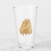 Golden Retriever knuffel Glas (Voorkant)