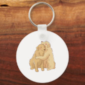 Golden Retriever knuffel Sleutelhanger (Voorkant)