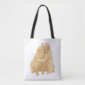 Golden Retriever knuffel Tote Bag (Voorkant)