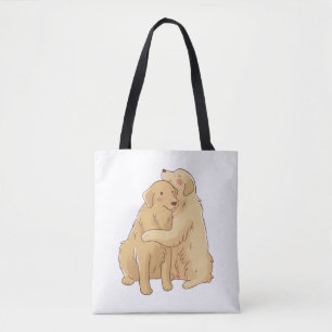 Golden Retriever knuffel Tote Bag