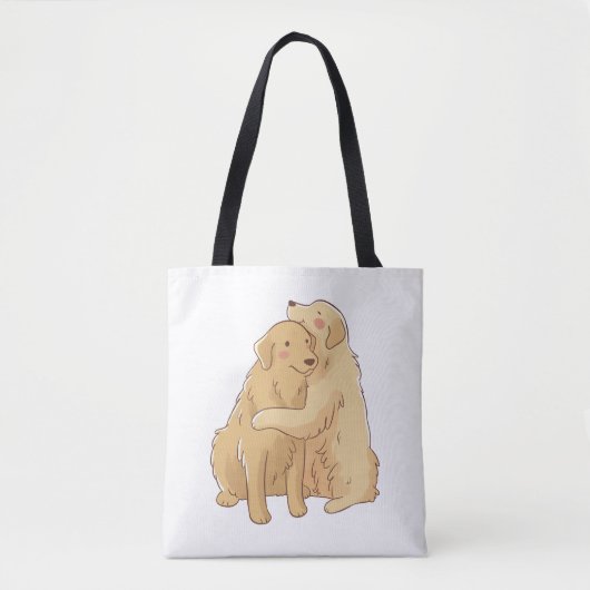 Golden Retriever knuffel Tote Bag (Voorkant)