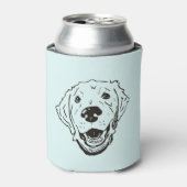 Golden Retriever Koelbox. Blikjeskoeler (Blikje Voorkant)