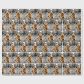 Golden Retriever koelt af in een Splash Pad Cadeaupapier (Vlak)