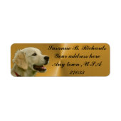 Golden Retriever Label (Voorkant)