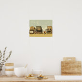 Golden Retriever Label in Western Poster (Keuken)